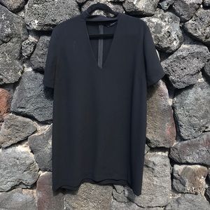 Zara Woman Keyhole Black Choker Dress